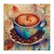 Stupell Industries Coffee Beans & Latte Canvas Wall Art Design by Alina Georgescu
